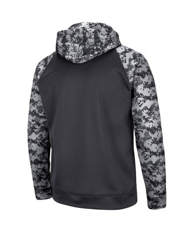 Men's Charcoal Colorado State Rams OHT Military-Inspired Appreciation Digital Camo Pullover Hoodie $30.75 Sweatshirt