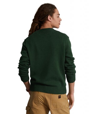 Men's Polo Bear Cotton Sweater Green $98.72 Sweaters