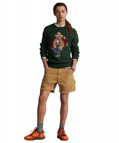 Men's Polo Bear Cotton Sweater Green $98.72 Sweaters