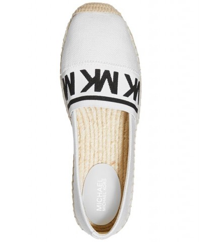 Women's Vicky Slip-On Logo Espadrille Flats Black $40.50 Shoes