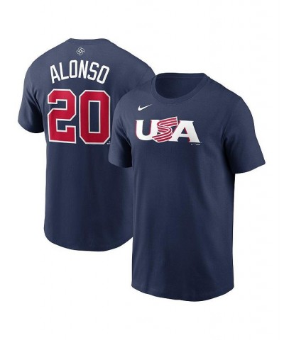 Men's Pete Alonso Navy USA Baseball 2023 World Baseball Classic Name and Number T-shirt $24.00 T-Shirts