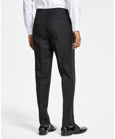 Men's Slim-Fit Stretch Black Tuxedo Pants Black $30.55 Suits