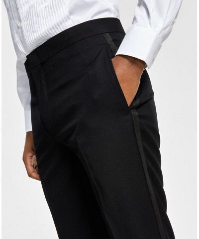 Men's Slim-Fit Stretch Black Tuxedo Pants Black $30.55 Suits