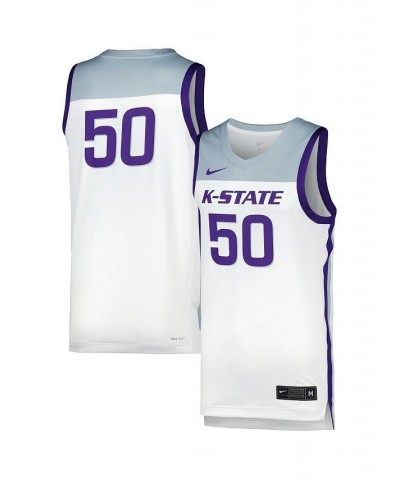 Men's and Women's White Kansas State Wildcats Replica Basketball Jersey $38.70 Jersey