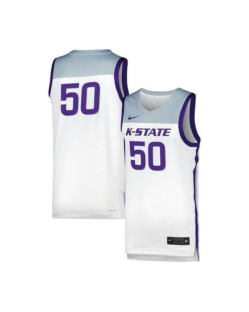 Men's and Women's White Kansas State Wildcats Replica Basketball Jersey $38.70 Jersey