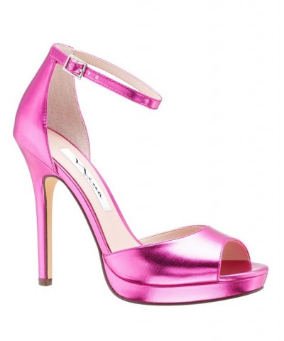 Women's Famia Platform Peep Toe Evening Pumps PD07 $49.05 Shoes