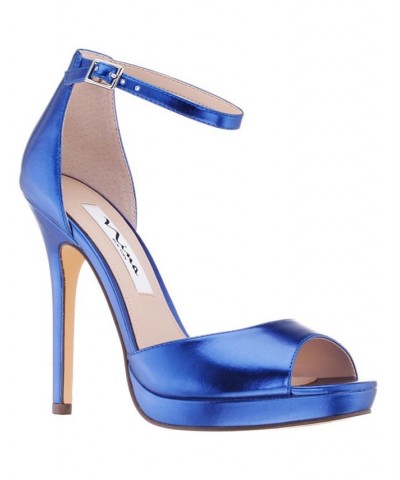 Women's Famia Platform Peep Toe Evening Pumps PD07 $49.05 Shoes