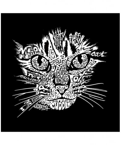 Cat Face Men's Raglan Word Art T-shirt Gray $23.84 T-Shirts