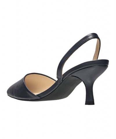 Women's Slingback Pumps Blue $46.06 Shoes