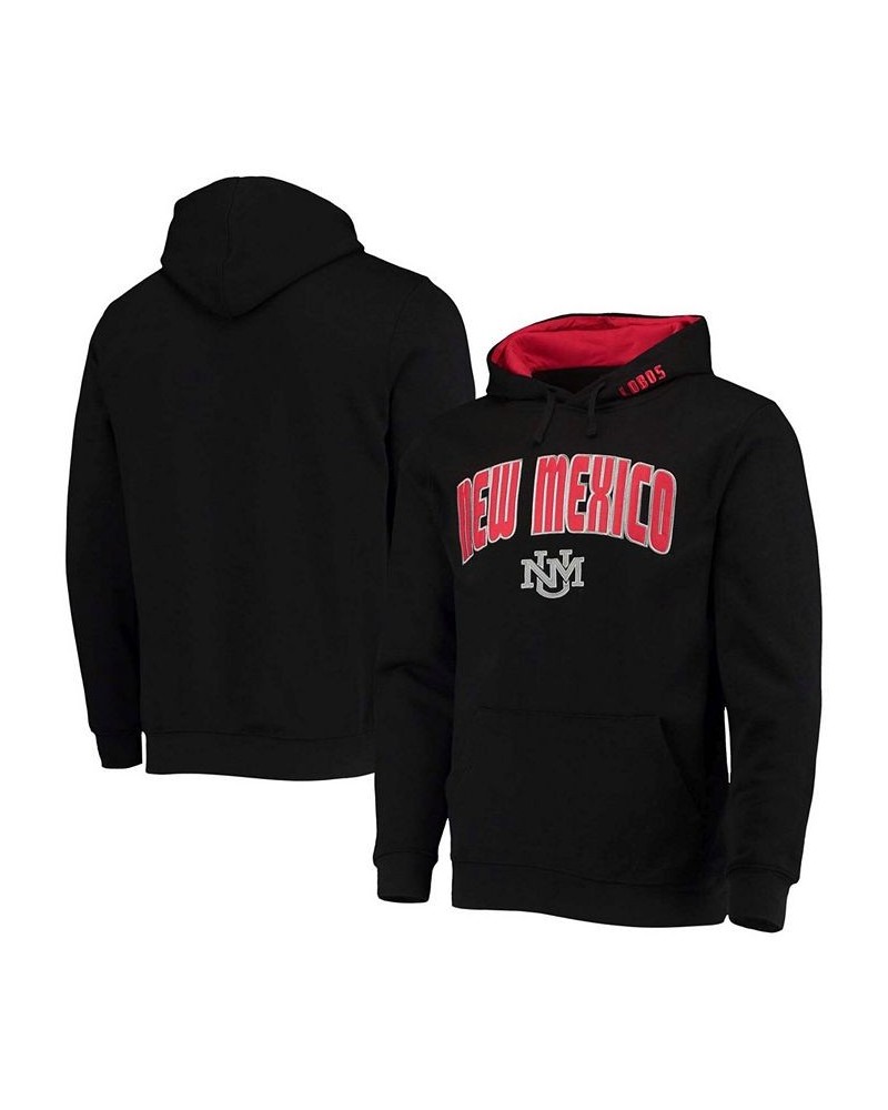 Men's Black New Mexico Lobos Arch and Logo Pullover Hoodie $27.50 Sweatshirt