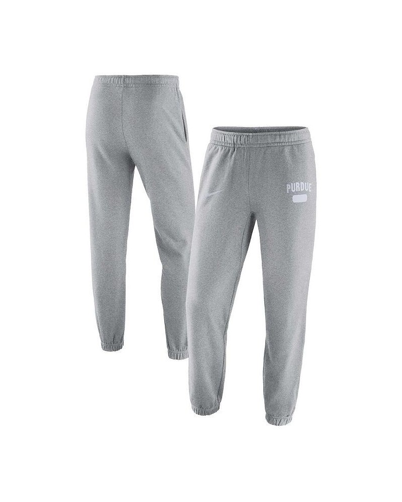 Men's Heathered Gray Purdue Boilermakers Saturday Fleece Pants $39.59 Pants