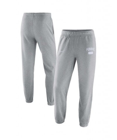 Men's Heathered Gray Purdue Boilermakers Saturday Fleece Pants $39.59 Pants