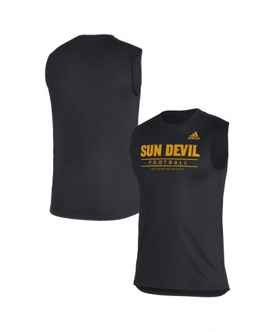 Men's Black Arizona State Sun Devils Sideline Football Locker Creator AEROREADY Sleeveless T-shirt $16.92 T-Shirts