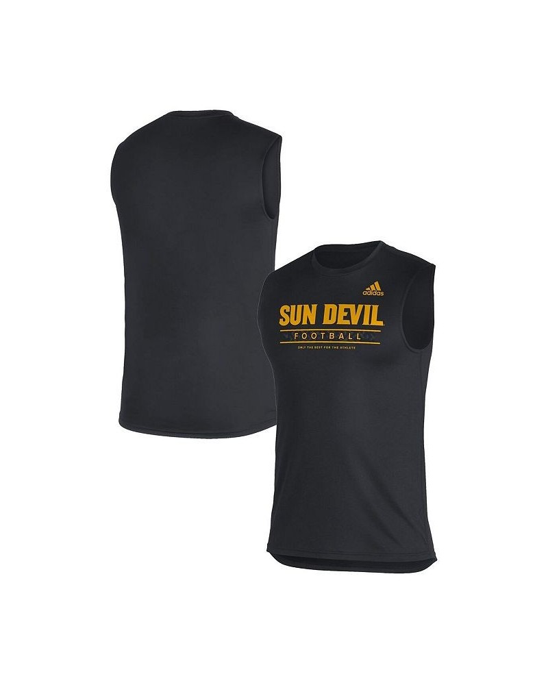 Men's Black Arizona State Sun Devils Sideline Football Locker Creator AEROREADY Sleeveless T-shirt $16.92 T-Shirts