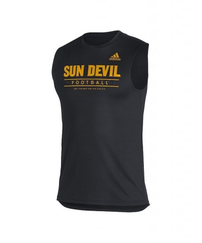 Men's Black Arizona State Sun Devils Sideline Football Locker Creator AEROREADY Sleeveless T-shirt $16.92 T-Shirts