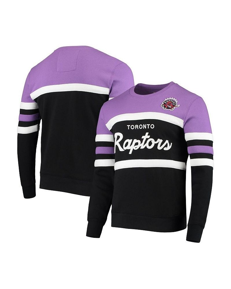 Men's Black Toronto Raptors Script Head Coach Pullover Sweatshirt $35.70 Sweatshirt