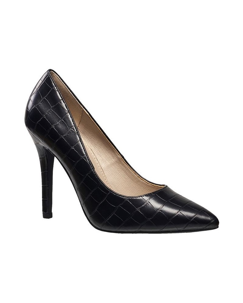 Women's Sierra Pumps Black Croco $36.72 Shoes