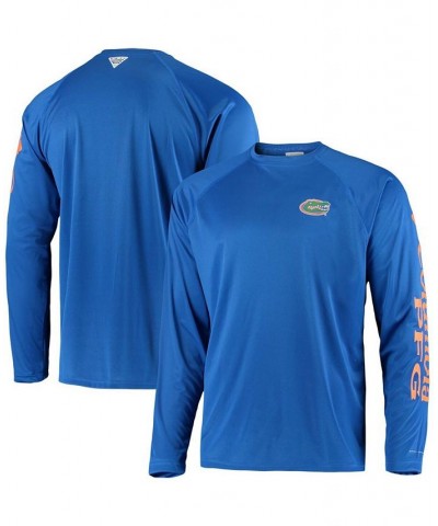 Men's PFG Royal Florida Gators Terminal Tackle Omni-Shade Long Sleeve T-shirt $18.80 T-Shirts