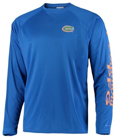 Men's PFG Royal Florida Gators Terminal Tackle Omni-Shade Long Sleeve T-shirt $18.80 T-Shirts