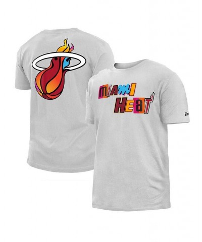 Men's White Miami Heat 2022/23 City Edition Big and Tall T-shirt $23.39 T-Shirts