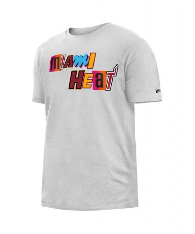 Men's White Miami Heat 2022/23 City Edition Big and Tall T-shirt $23.39 T-Shirts