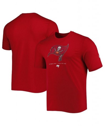 Men's Red Tampa Bay Buccaneers Combine Authentic Ball Logo T-shirt $17.66 T-Shirts