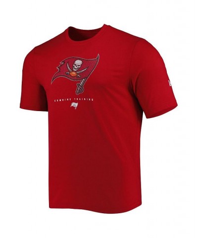 Men's Red Tampa Bay Buccaneers Combine Authentic Ball Logo T-shirt $17.66 T-Shirts