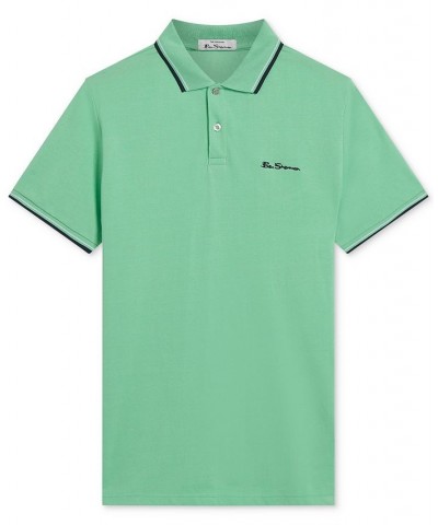 Men's Signature Tipped Short-Sleeve Polo Shirt PD01 $41.83 Polo Shirts