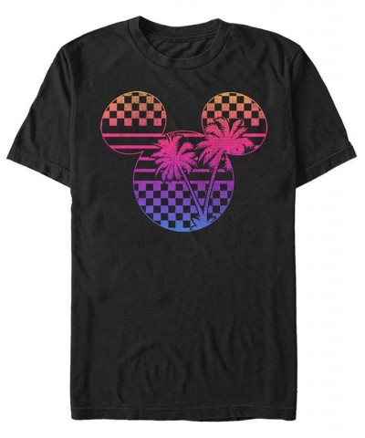 Men's Roadster Palm Mickey Short Sleeve T-Shirt Black $15.75 T-Shirts