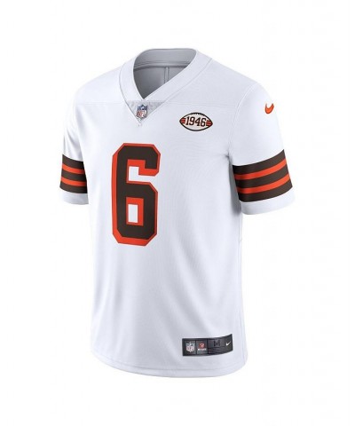 Men's Baker Mayfield White Cleveland Browns 1946 Collection Alternate Vapor Limited Jersey $83.30 Jersey