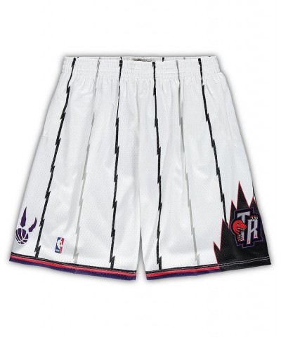 Men's White Toronto Raptors Big and Tall Hardwood Classics Team Swingman Shorts $29.93 Shorts