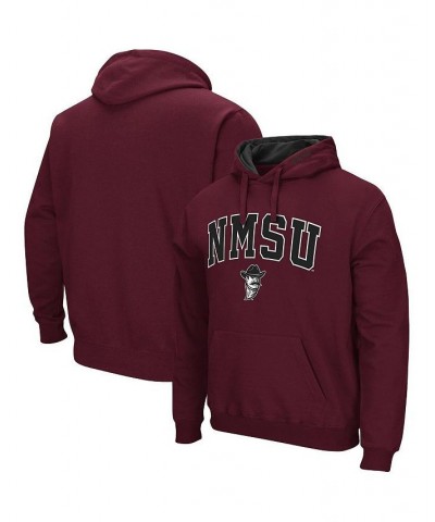 Men's Crimson New Mexico State Aggies Arch and Logo Pullover Hoodie $26.95 Sweatshirt