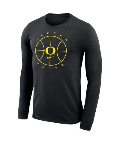 Men's Black Oregon Ducks Basketball Icon Legend Performance Long Sleeve T-shirt $28.59 T-Shirts