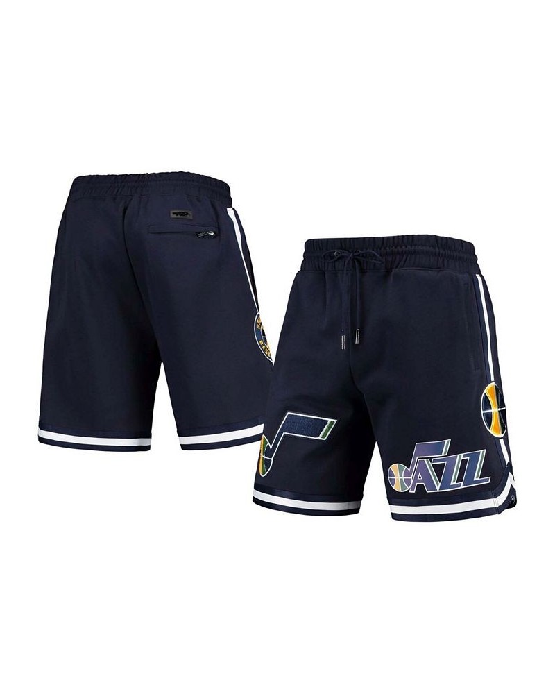 Men's Navy Utah Jazz Chenille Shorts $49.20 Shorts