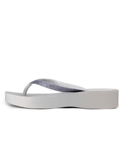 Women's Mesh Chic Comfort Wedge Sandals Gray $20.25 Shoes