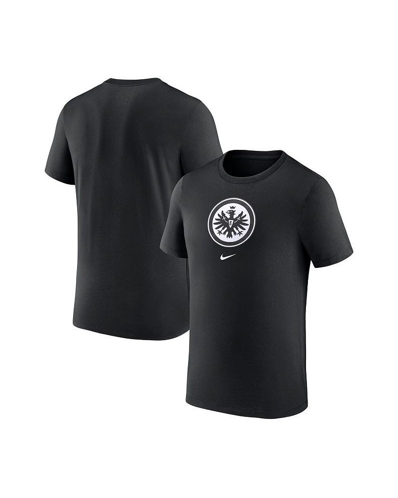 Men's Black Eintracht Frankfurt Crest T-shirt $19.60 T-Shirts