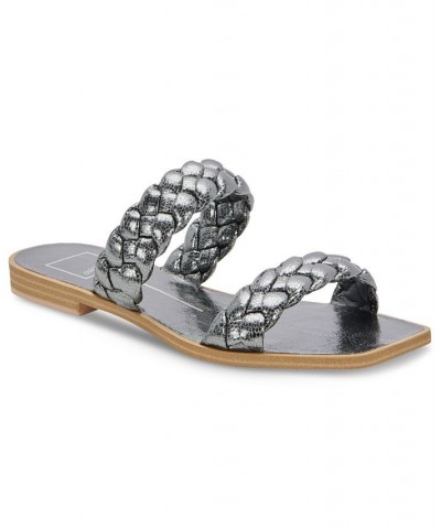 Women's Indy Braided Flat Sandals PD05 $36.00 Shoes