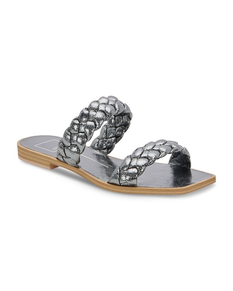 Women's Indy Braided Flat Sandals PD05 $36.00 Shoes