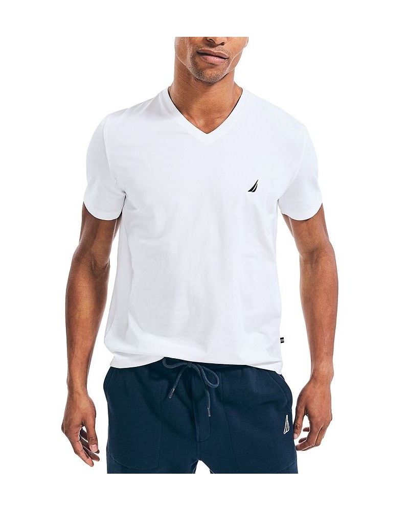 Men's J-Class Logo Classic-Fit Cotton V-Neck T-Shirt Bright White $18.21 T-Shirts