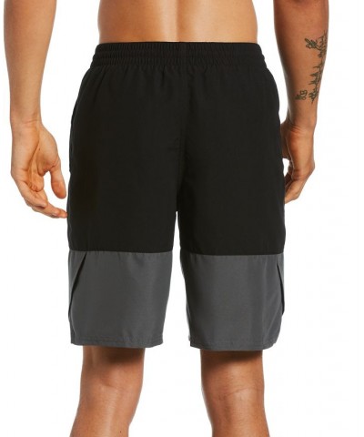 Men's Split Colorblocked 9" Swim Trunks PD01 $20.20 Swimsuits