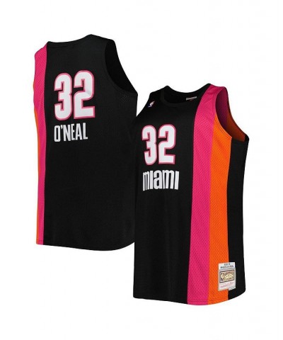 Men's Shaquille O'Neal Black Miami Heat Big and Tall Hardwood Classics 2005-06 Swingman Jersey $56.35 Jersey