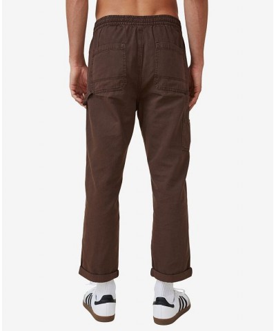 Men's Elastic Slim Fit Worker Pants PD05 $33.60 Pants