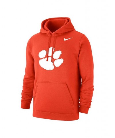 Men's Orange Clemson Tigers Logo Club Pullover Hoodie $36.55 Sweatshirt