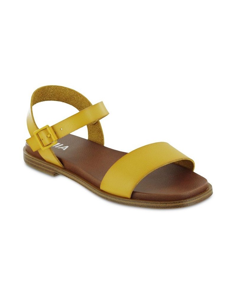 Women's Karina Sandals Yellow $29.40 Shoes