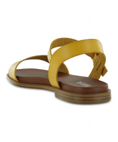 Women's Karina Sandals Yellow $29.40 Shoes