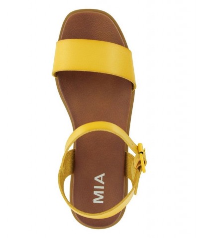 Women's Karina Sandals Yellow $29.40 Shoes