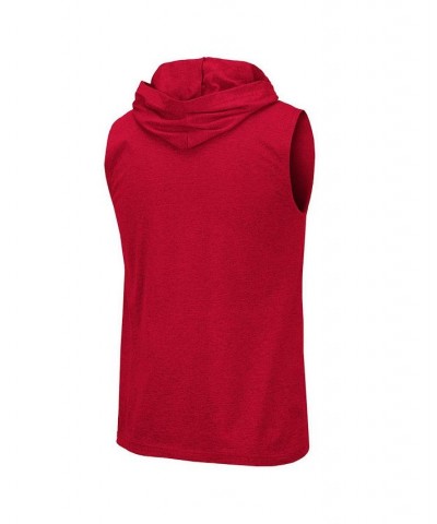 Men's Scarlet Nebraska Huskers Varsity Hoodie Tank Top $21.59 T-Shirts