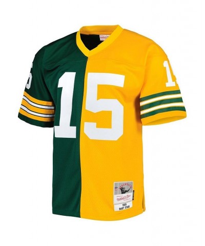 Men's Bart Starr Green, Gold Green Bay Packers 1969 Split Legacy Replica Jersey $81.40 Jersey