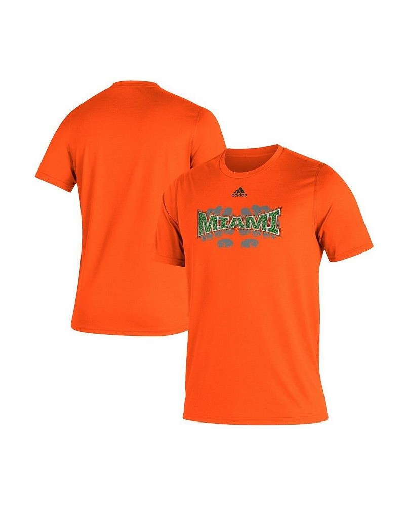 Men's Orange Miami Hurricanes Touchdown Ring Creator T-shirt $15.84 T-Shirts