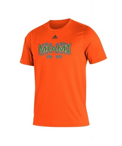 Men's Orange Miami Hurricanes Touchdown Ring Creator T-shirt $15.84 T-Shirts